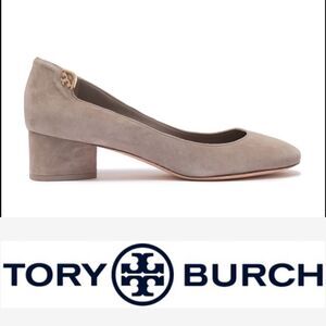 Tory Burch Elizabeth Suede Pumps Dust Storm